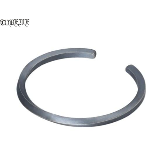 100% 925 Silver Cuff Bracelet Thai Sterling Silver Bangle Bracelet Vintage Silver Cuff Bracelet Unisex