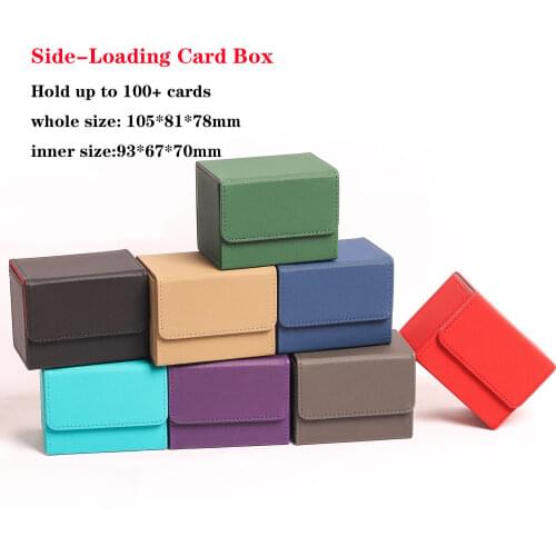 100+Top-Loading Deck Cards Box Card Case Container Collection for CCG MTG TCG Magic Board Game Trading Cards Sleeve Holder Box