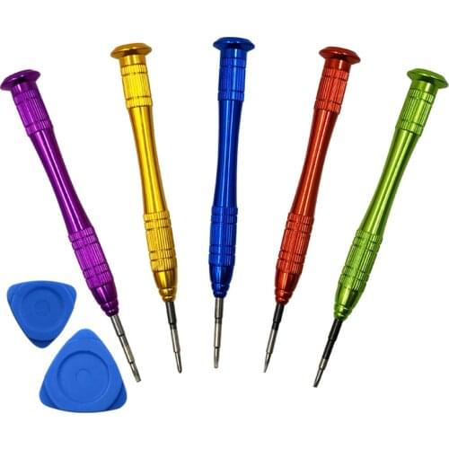 7PCS/Set Universal Repair Screwdrivers Tools Set S2 Aluminum Alloy Screwdriver Kit Opening Pry for Android Cellphone Smart Phone