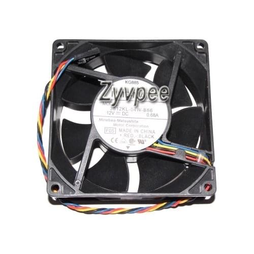 92x92x32mm 3612KL-04W-B66 KG885 12V 0.68A KG885 4Wires 9cm PWM Cooling Fan