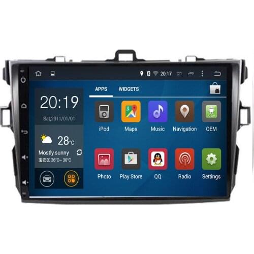 10.2" 2 din Android 10 eight core px5 for TOYOTA Corolla 2007- 20112012 Car DVD Player GPS Navigation Radio BT Tape Recorder
