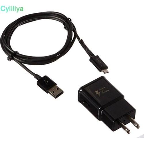 Fast Charger Adaptive Travel Wall Charger 1.5M USB Cable Type-C For Samsung S6 S7 Edge S8 S9 Plus Note 8 100pcs/lot