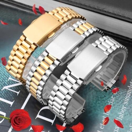Womens Small Size Fine Steel Strap Replacemnet Armani DW Fashion Stainless Steel Watch Chain 10 12 14 16mm