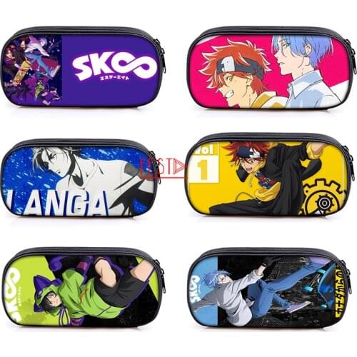 12 Styles SK8 The Infinity Reki Kyan Langa Miya Anime Pen Bag Cosplay Props Student Pencil Case Storage Bag School Stationery