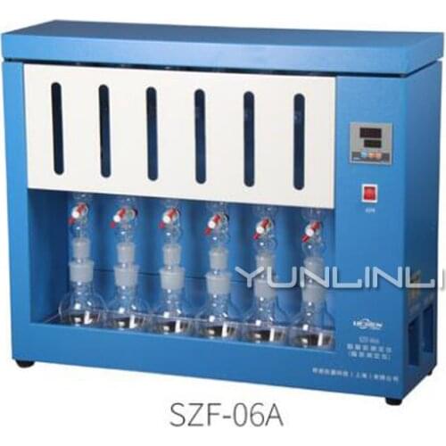 Digital Crude Fat Analyzer Meter Tester For Grain, Food, Feed, Fuel and Various Oil Products Test 6 Samples At Same Time