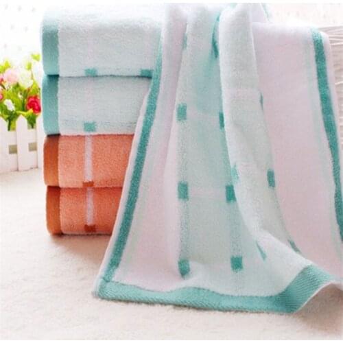 GRACE 2034-2 New style cotton towel, orange green, small square 73X35cm Soft, absorbent and comfortable to wipe your face