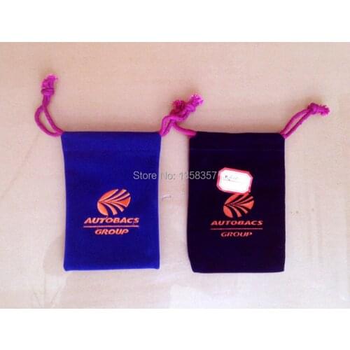 Custom-made According to your requirements drawstring velvet bag for mobile phone\HDD accessories gift jewelry pouch wholesale