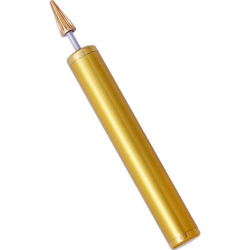 LMDZ Yellow Leather Edge Dye Pen,Colorful Edge Roller Applicator,Essential Leather Edge Printing Tool for Leather Working