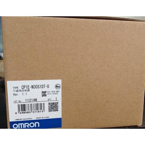 New Original CP1E-N30S1DT-D CP1E PLC CPU for Omron Sysmac 30 I/O 18DI 12DO Transistor RS-485