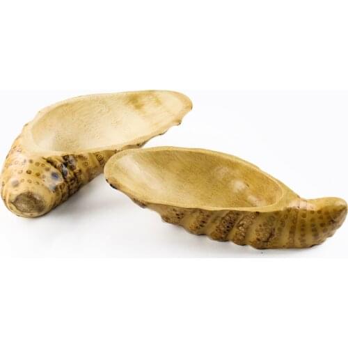 Natural Bamboo Root Tray Large Tea Spoon Bowl Fruit Plate Seafood Sushi Seasoning Dish Storage Tray Wedding Party Decor Craft