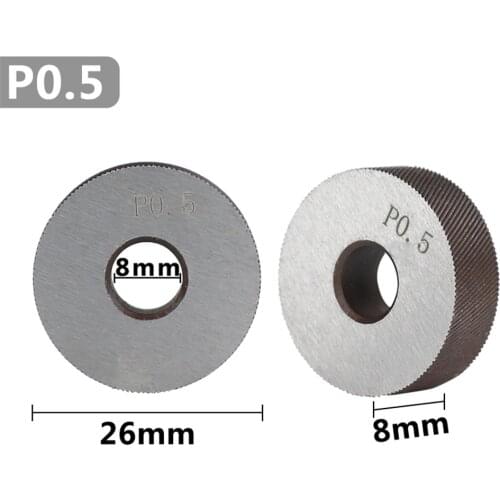 Anti slip diagonal thick knurling wheel 2 pcs 0.5mm