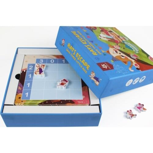 PWO Children Early Educational Baby Colorful Cartoon Kids Interesting Rat Classic Logic Board Game Toys More Than 4 Years Old