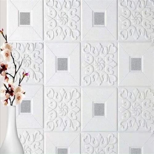 Self-adhesive Foam Wallpaper Wall Stickers Living Room Bedroom Ceiling Decoration 3d Background Ceiling Stickers Home Decoration