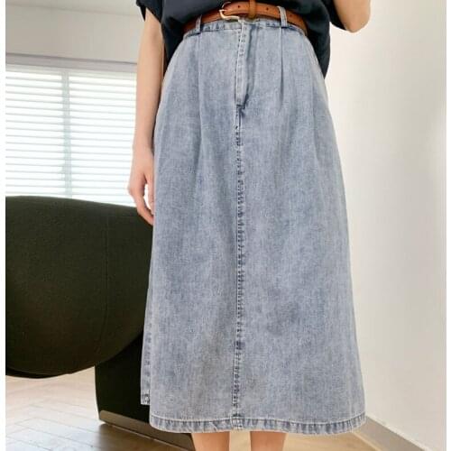 Sherhure Denim Skirts For Women