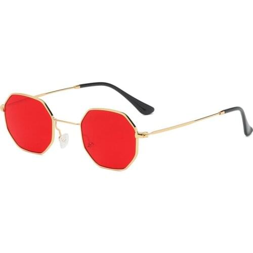 Fashion Vintage Small Frame Square Sunglasses Women Men Luxury Brand Designer Popular Travel Metal Punk Sun Glasses Shades UV400