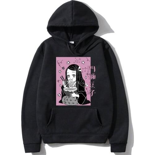 Anime Demon Slayer Kimetsu No Yaiba Sweatshirt Sweaters Pullovers Plus Size Hoodies Casual Sweatshirts Tops
