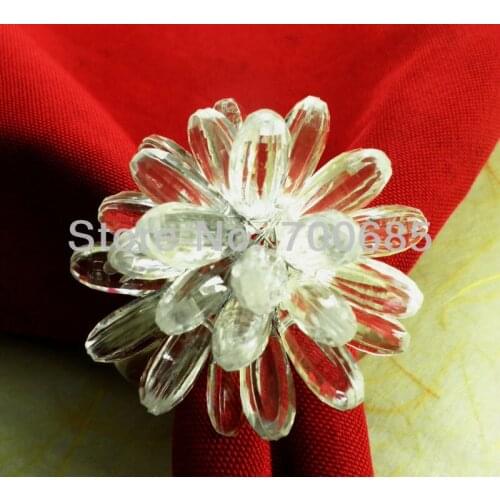Beaded wedding napkin ring, napkin holder, decoration napkin ring holiday decoration napkin ring