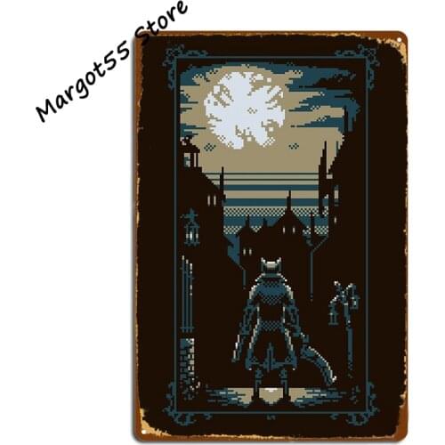 Bloodborne Pixelframe Metal Sign Garage Club Retro Plaques Wall Pub Tin Sign Posters for Home Man Cave Bar Club room decoration