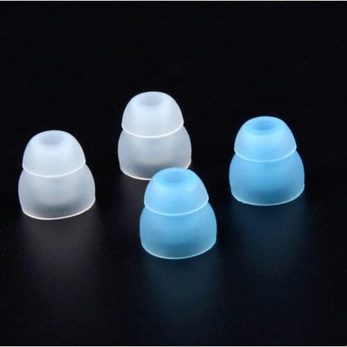 NiceHCK 1Set/2pairs(4pcs) M Size In Ear Double-layer Tips Earphone Silicone Eartips/Ear Tip For IM50 IE80 UE900 NiceHCK DT100