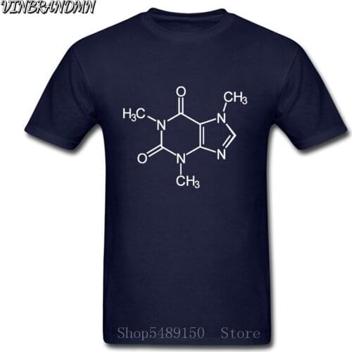 All I need is caffeine nerd design science chemistry formula T shirt men physics biology tshirt funny biochemistry T-shirt homme