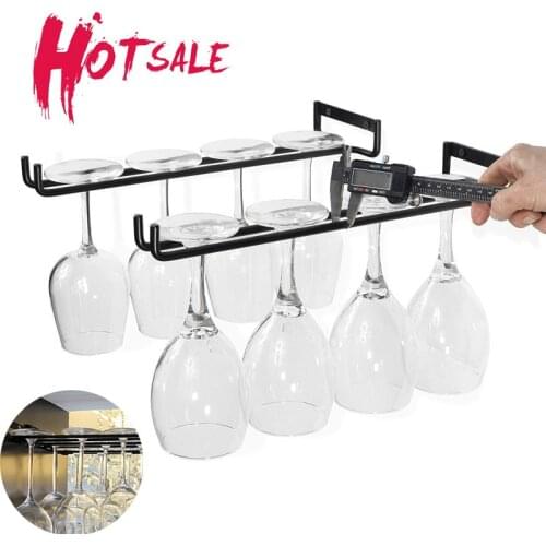 Iron Wine Rack Glass Holder Hanging Bar Hanger Shelf Iron Wine Glass Rack Paper Roll Holder Stemware Storage Organizer Rack
