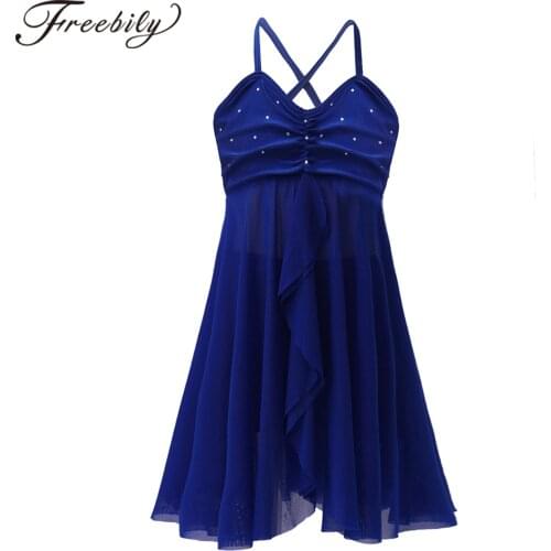 Kids Girls Child Ballet Dress Sleeveless Criss-cross Back Sequins Dress With Short Leggings Dancewear Set Lyrical Dance Costumes