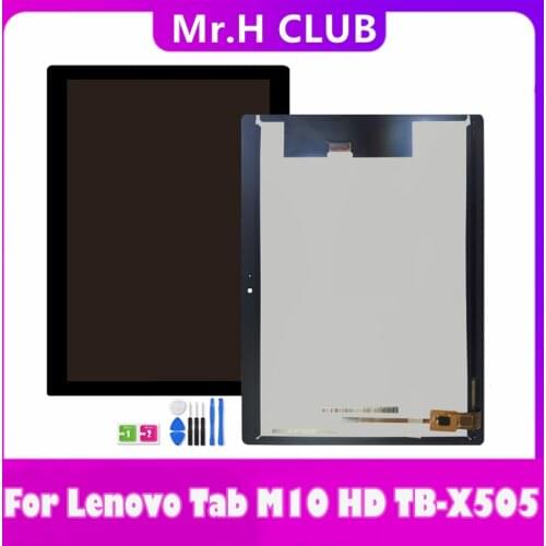 Tested LCD For Lenovo Tab M10 TB-X505 X505 TB-X505F TB-X505L TB-X505X LCD Display Touch Screen Digitizer Assembly Replacement