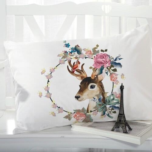 1pc Pillow cover Pillow case Bedding Pillowcase Pillow covers decorative for home 3D Print Nordic simple deer