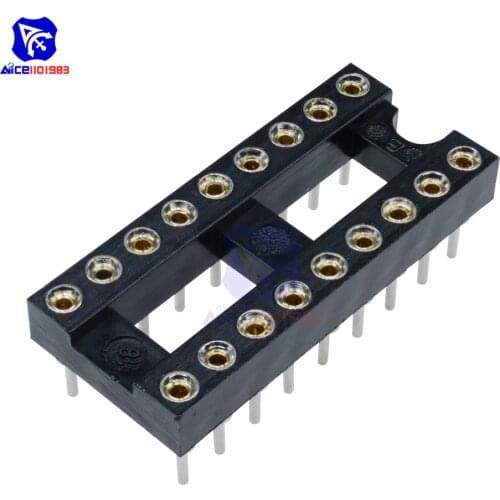 Diymore 10PCS/Lot 18-pin DIP SIP Round IC Socket Adapter Wire-Bonded Gold Plating Machine