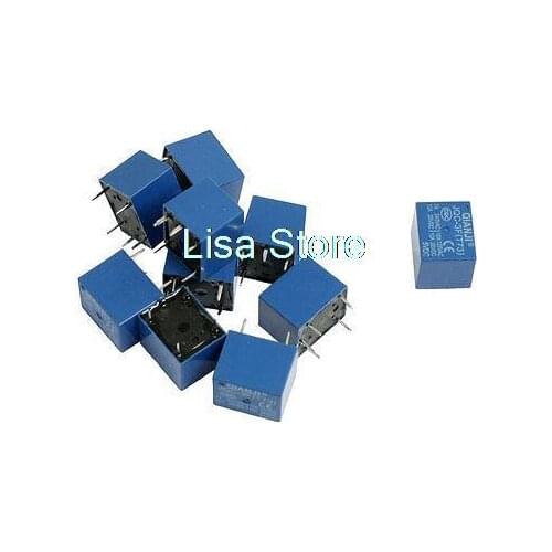 10 x DC 5V Coil 10A SPST 5 Pin Electromagnetic Relays PCB Type JQC-3F