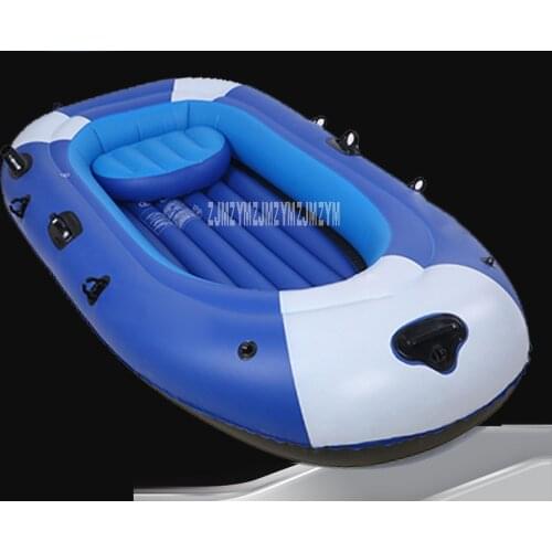 3/4 Person PVC Inflatable Rowing Boat Bearing 210kg/310kg Durable PVC Fishing Boat Set with Paddle Pump Set 225x127cm/257*136cm