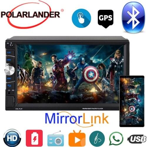 Car Radio 2 Din 7 Inch Multimedia MP5 Player Autoradio For Android MirrorLink Bluetooth HD USB FM Touch Screen With GPS Carplay