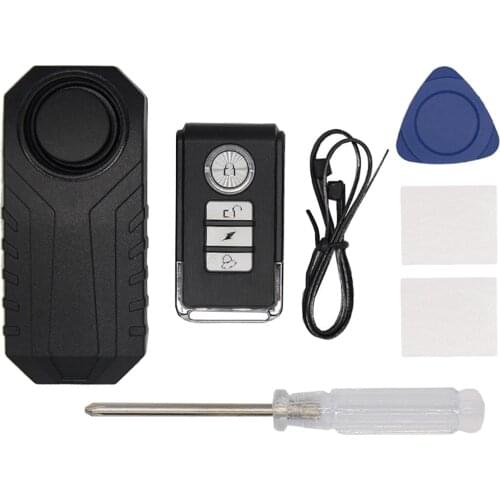 Loud 113dB Wireless Waterproof Security System Anti-Theft Alarm with Remote for Motorbike Motorcycle Bike Wireless Control