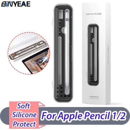 Pencil Holder Case for Apple Pencil 1 2 Storage Box Portable Hard Cover Portable Pencil Accessories for Apple Pencil 2 1 Plastic
