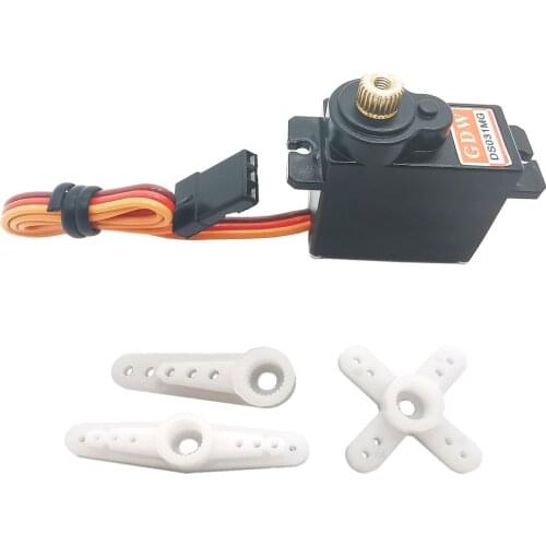 GDW DS031MG 9g 12g Metal Gear Micro Mini Digital Servo For Helicopter Fix-wing Robot Fine Workmanship