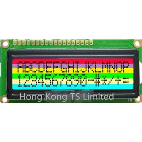 SMR1602-L 1602RGB color backlight 1602L LCD screen LCD1602 industrial screen HD 1602 RGB backlight