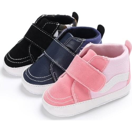Baby Shoes Canvas Soft Sole Hook Loop Infant Shoes Casual Sport Shoes Baby Anti-Slip Sole First Walkers Toddler Crib Shoes