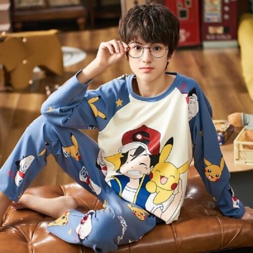 14 Style New Pure Cotton Children Pyjamas For Boys Male Long Sleeves Winter Autumn Casual Cute Japan Cartoon Home Wear TrackSuit