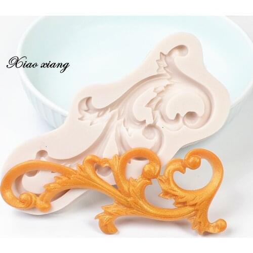 DIY Flower Lace Silicone Molds For Baking Cake Border Fondant Cake Decorating Tools Sugarcraft Gumpaste Chocolate Molds FM067