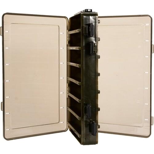 Compartments Double-Sided Fishing Lure Hook Tackle Box Fishing Lure Bait Minnows Hooks Accessory Storage Case Container