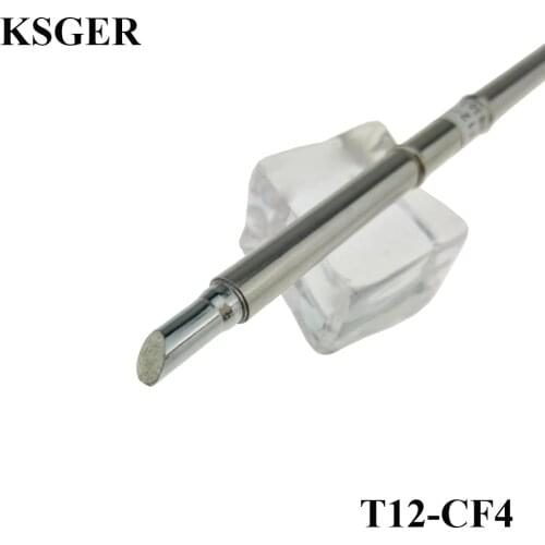 KSGER T12-CF4 T15 Series Electronic Soldering Iron Tips 220v Welding Tools FM-2028 Soldering Handle For FX-951 FX-952 Station