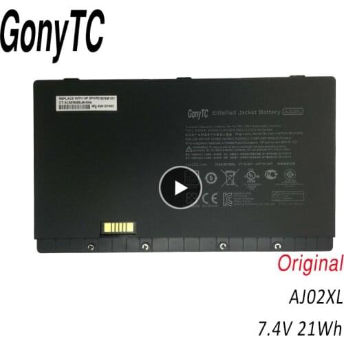 GONYTC AJ02XL HSTNN-C75J Original Laptop Battery For HP For ELITEPAD 900 G1 687518-1C1