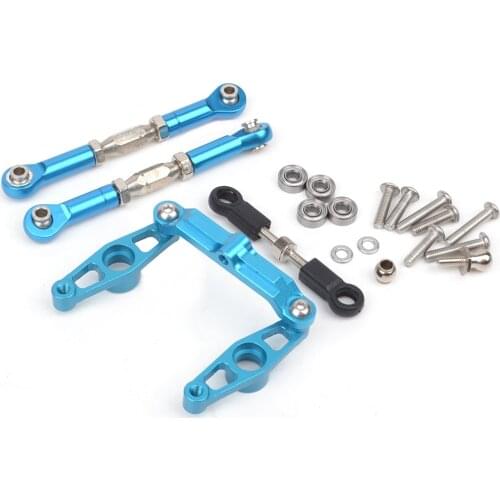 Aluminum Alloy Ball Bearing Steering Set for 1/10 RC Car Tamiya TT-02B Upgrade Parts