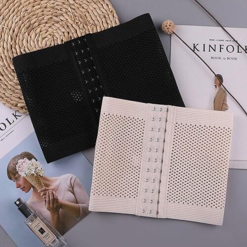 High Stretch Waist Trainer Corset Shaper 3 Rows Hooks Eyes Bustier Hollow Out Breathable Underbust Gorset Slimming Belts Korsett