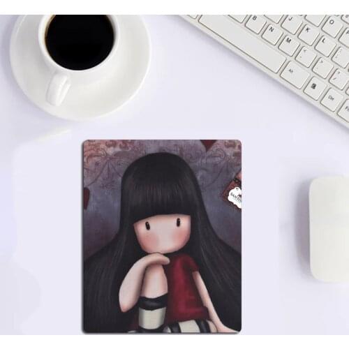 Mouse Pad Cute Girl Anti-Slip Keyboard Mouse Mat Gaming Pad Mat Anime Desk Mat Portable Washable Accessories