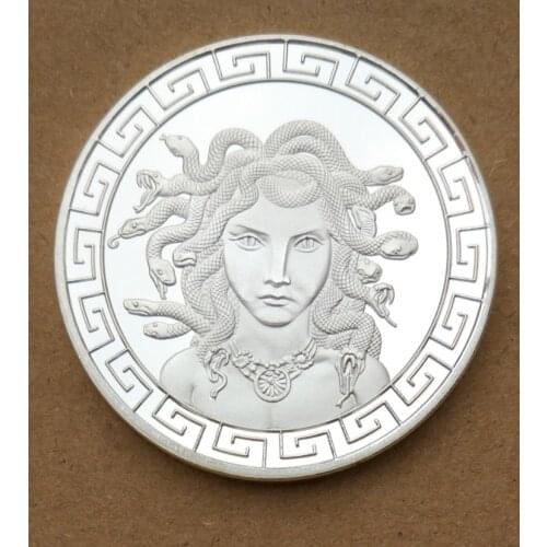Medusa One of the three succubuses of the ancient Greek mythology Collectible Craft Commemorative Coin Badge medal collection D