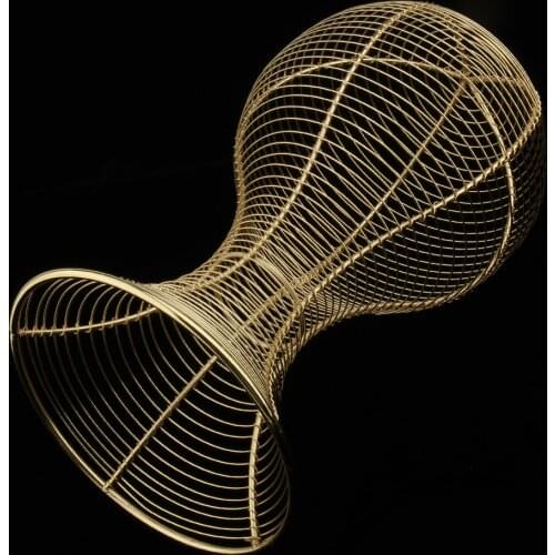 Metal Hat Cap Helmet Rack Hair Wigs Holder Storage Display Stand Gold - Keep hat/wig stand sturdy and upright