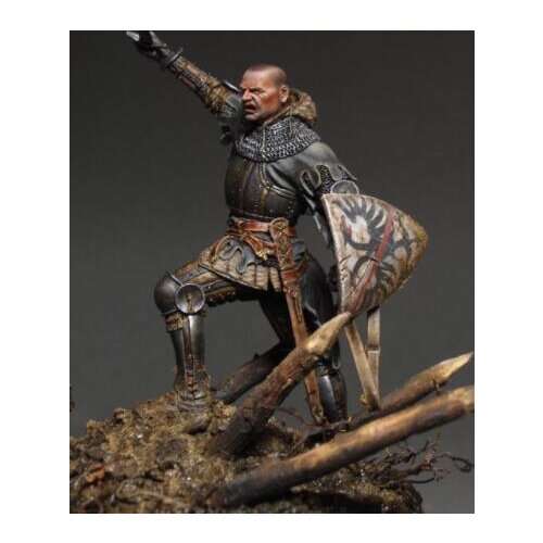 1/24 Resin Model Building Kit Figure Bald warrior