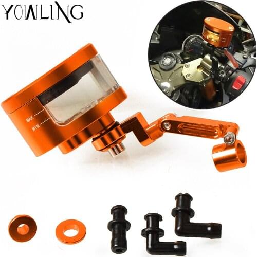 Motorcycle Aluminum CNC Fluid Reservoir Cap Cover For 125 200 390 RC 125 200 390 Brake Pump Master Cylinder Bracket