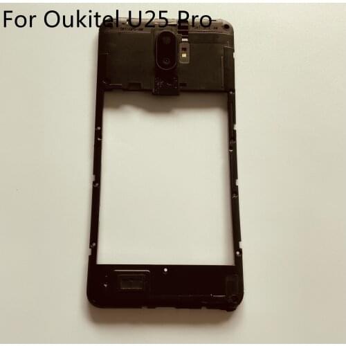 Oukitel U25 Pro Used Back Frame Shell Case + Camera Glass Lens For Oukitel U25 Pro MT6750T 5.5'' Smartphone Free Shipping